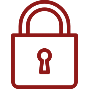 Red lock icon