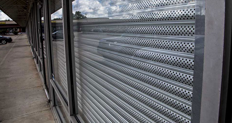 Shop guard commercial rolling shutter of Rollac shutters