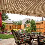 residentiaAwning Installation of Backyard Sun Protection by Rollac shuttersl patio awning
