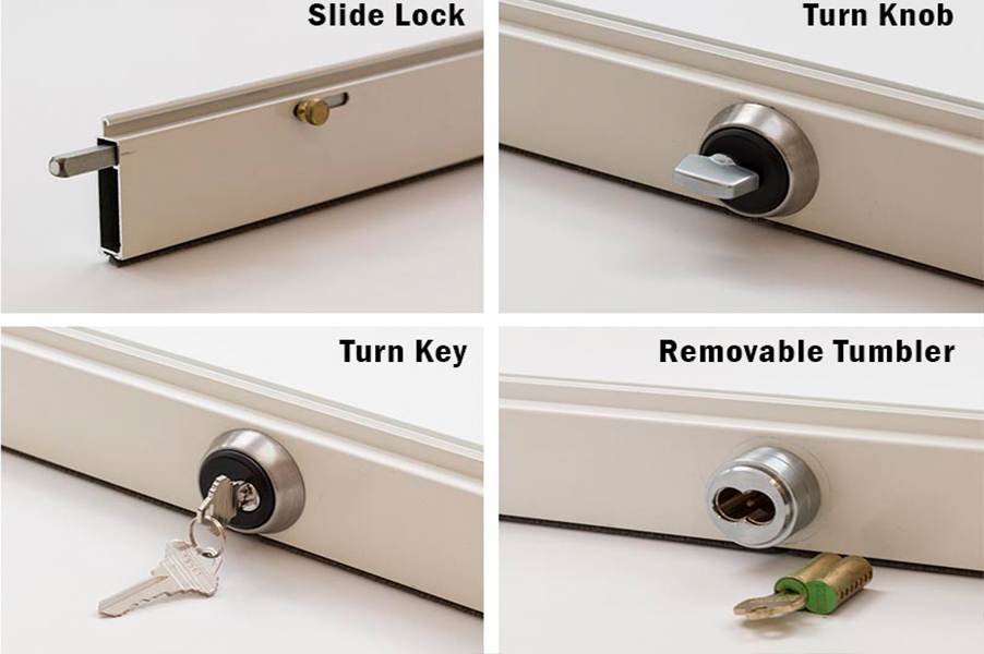 Variety of locking options of Rollac shutters