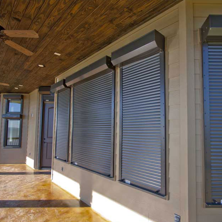 Hurricane rolling protection shutters of Rollac Shutters