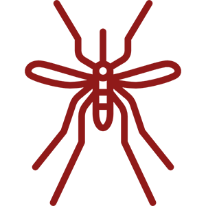 Red mosquito icon