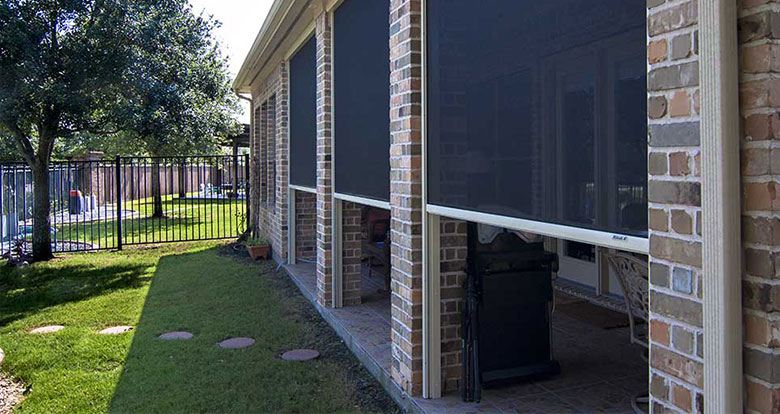Zipshade solar shade private home of Rollac shutters