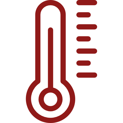 Red weather icon