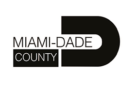 Black & white Miami dade county logo
