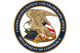 United states patent and trademark officer department of commerce logo