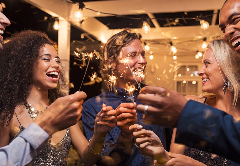 Friends & Family Celebrated New Year's Eve On Their Patio