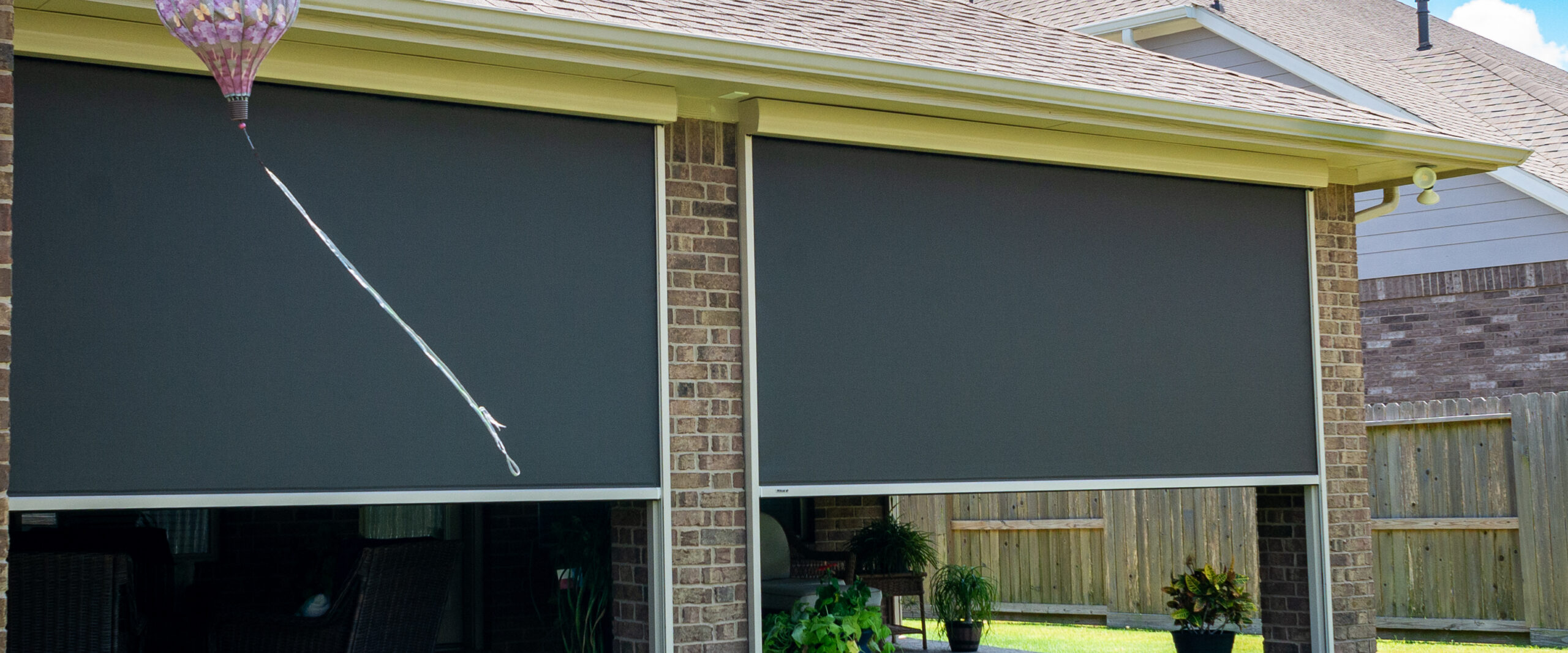 Exterior View of Outdoor Patio Shades